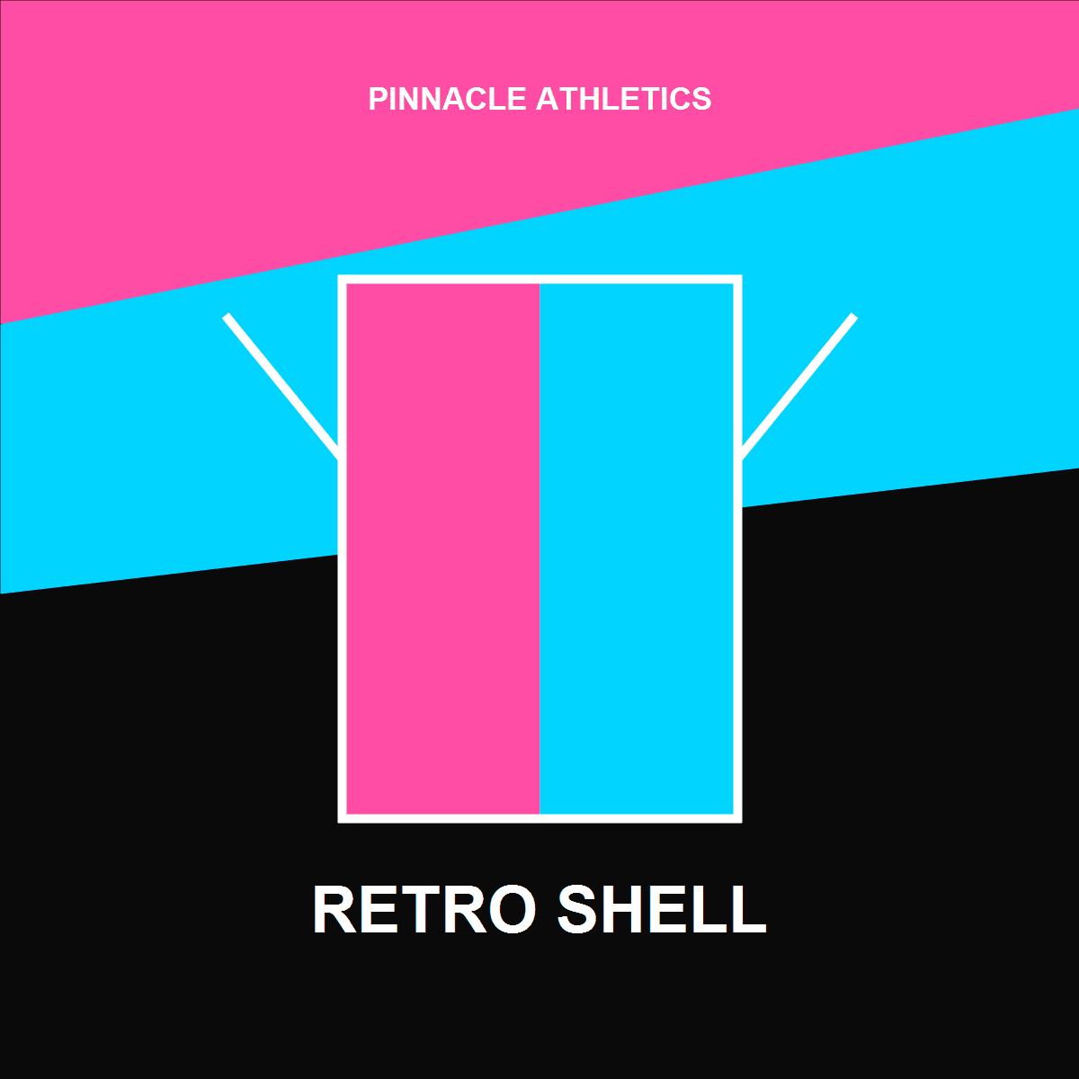 Pinnacle Athletics 90s style windbreaker jacket detail view