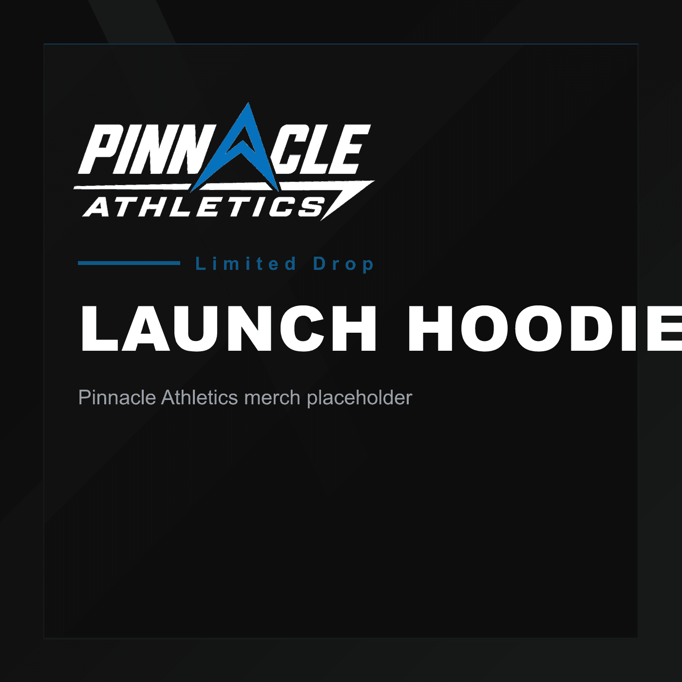 Pinnacle Athletics launch hoodie alternate product view